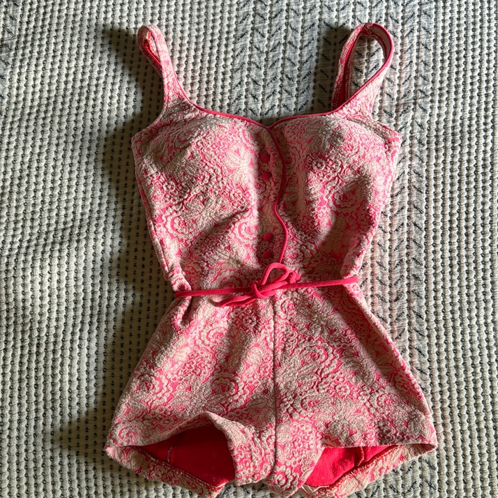 Vintage Pink 1960s bathing suit
